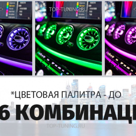Дефлекторы климата с подсветкой 3D ambient для Mercedes-Benz E-klass W213 