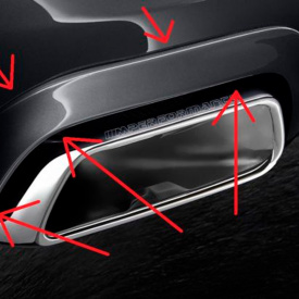 Накладки на вырезы для BMW G30 / G31