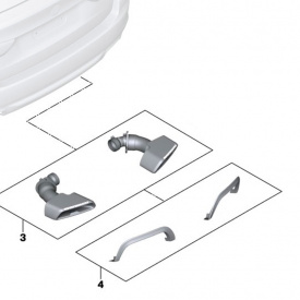 Накладки на вырезы для BMW G30 / G31