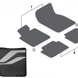 Ножные коврики M Performance для BMW F10 / F11