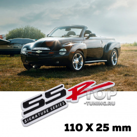 Шильдик эмблема SSR Signature Series 110 x 25 mm на Chevrolet