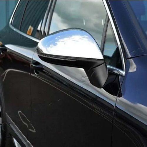Накладки из нержавеющей стали на зеркала Volkswagen Touareg II (2010-2018)