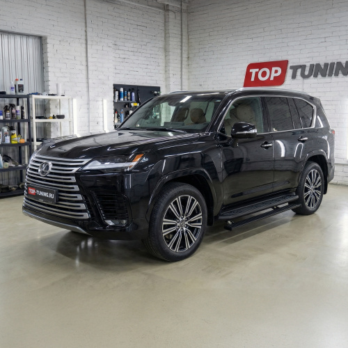 Выдвижные пороги ступени RRS для Lexus LX600 (2021+)