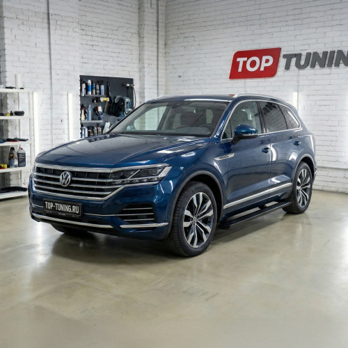 Выдвижные пороги ступени RRS для Volkswagen Touareg III (2018-2023)
