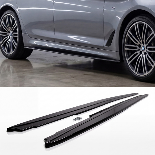 Элероны под М-Sport пороги для BMW 5 G30 / G31 (черные)