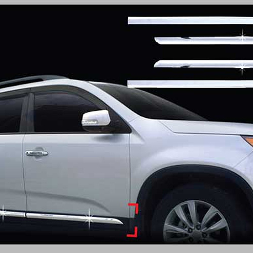 Декоративные накладки на двери Auto Clover Chrome на Kia Sorento XM
