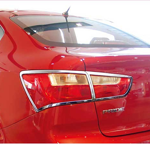 Молдинг задних фонарей Safe Chrome на Kia Rio