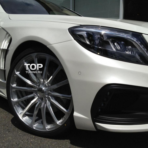 Передние крылья WALD Black Bison на Mercedes S-Class W222
