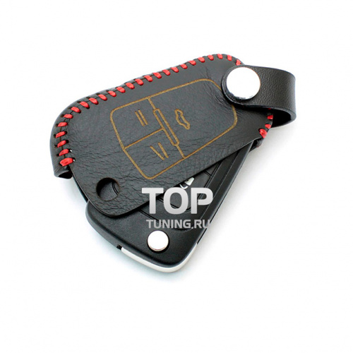 Кожаный чехол для ключей 3 кнопки на Chevrolet Cruze