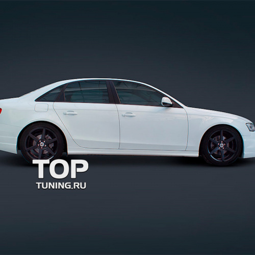 Накладки на пороги Laser Crossfire на Audi A4 B8