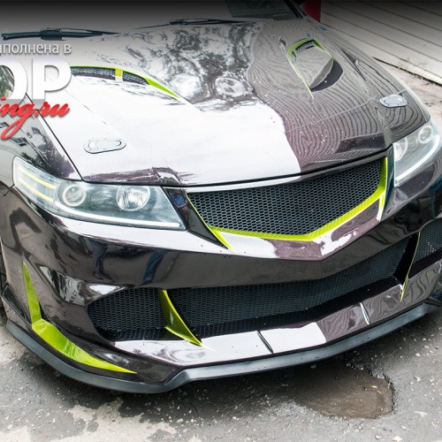 Передний бампер Kitano на Honda Accord 7