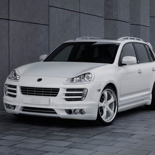 Корпусы модулей ПТФ в передний бампер Tech Art Lite на Porsche Cayenne 957