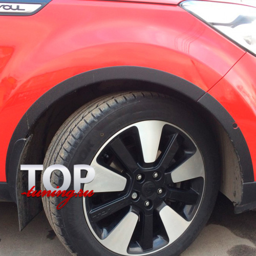 Накладки на колёсные арки Bastion дорестайлинг на Kia Soul 2 поколение