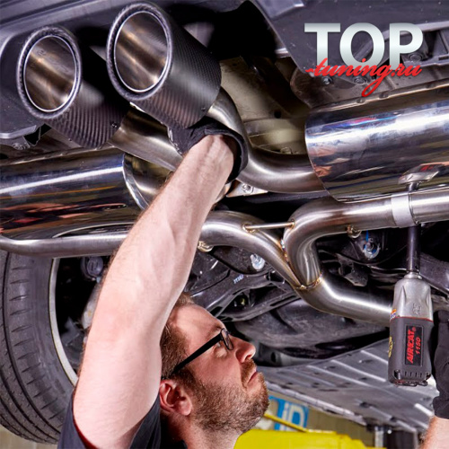 Установка выхлопной системы