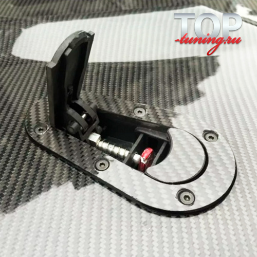 Установка замка капота