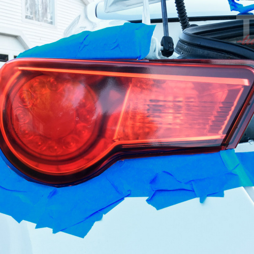 Полировка задних фонарей