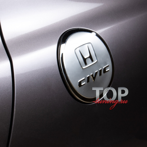 Накладка на лючок бензобака для Honda Civic 8