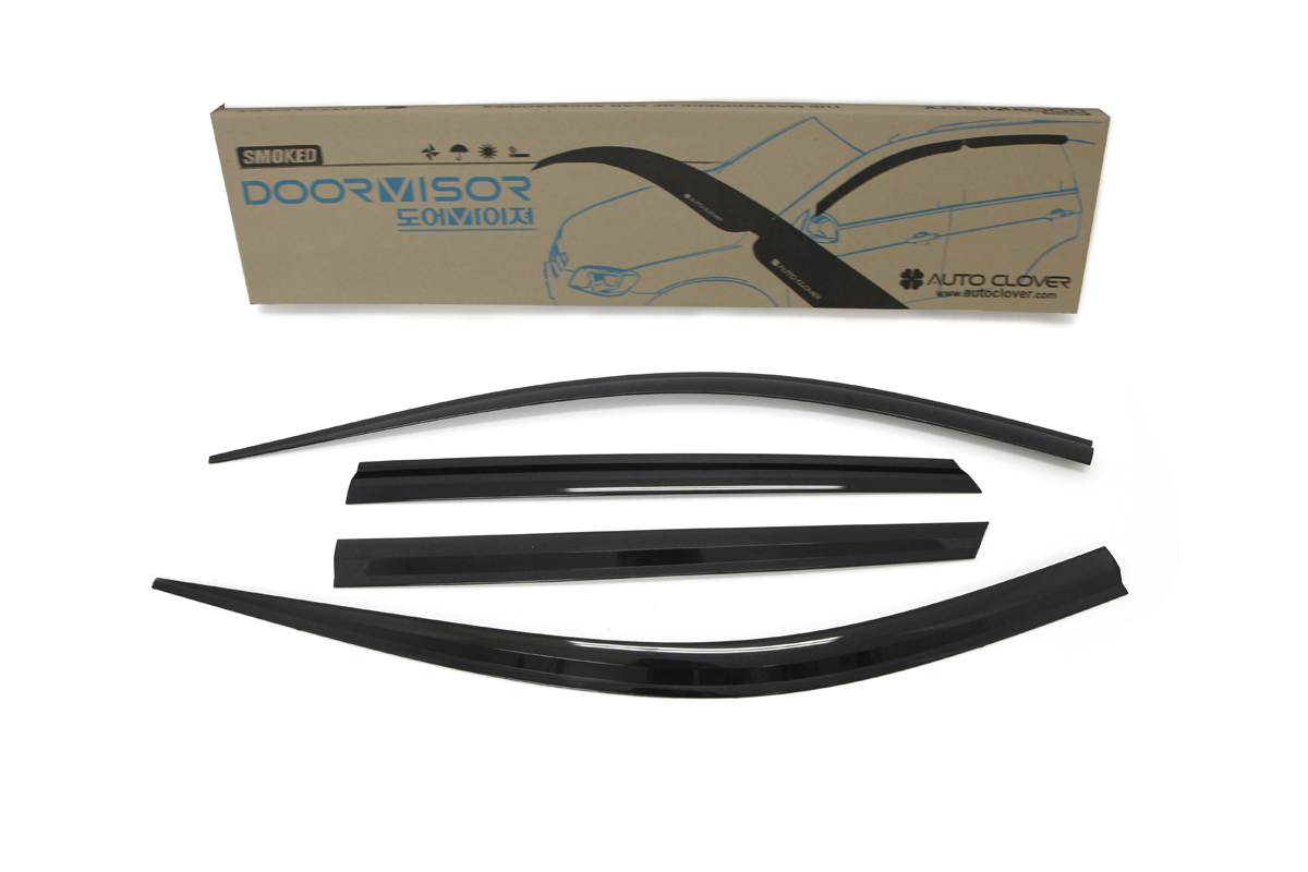 Тюнинг Hyundai Santa Fe New - DM - дефлекторы на окна - комплект 4 шт, тонированные Дефлекторы на окна на Hyundai Santa Fe 2012?н.в.