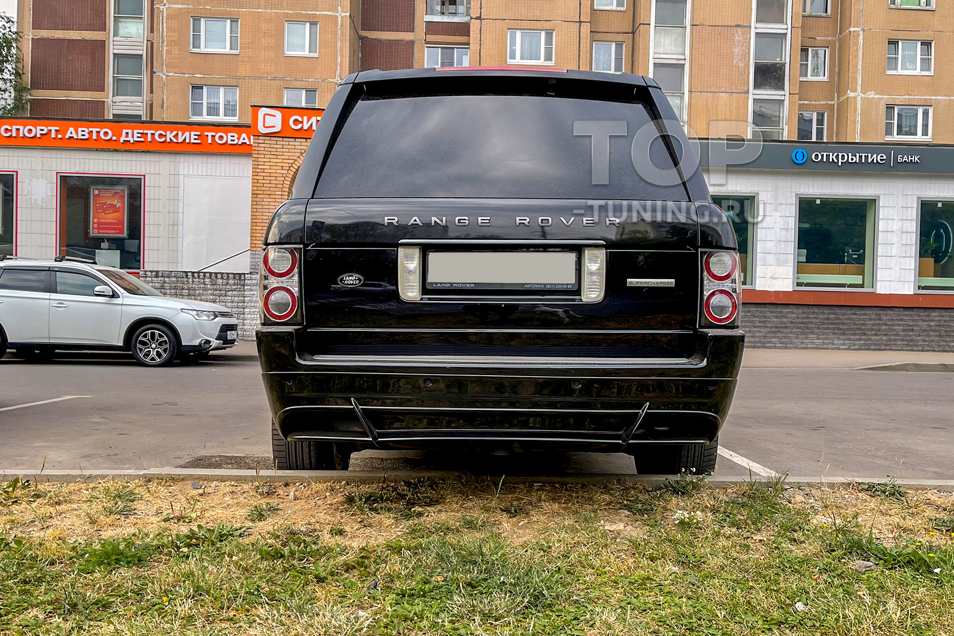 Тюнинг Рендж Ровел 3 – обвес Валд – Юбка заднего бампера 1000 Накладка на задний бампер - обвес WALD на Land Rover Range Rover Vogue 3