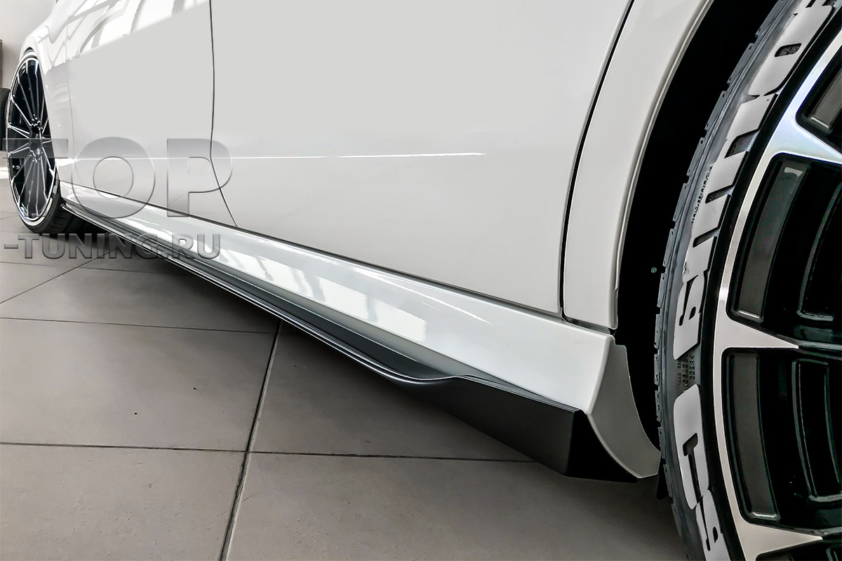 ТЮНИНГ ДЛЯ МЕРСЕДЕС Е КЛАСС W213 (СЕДАН; 2016+) СПЛИТТЕРЫ НА ПОРОГИ ОБВЕС F-PROJECT