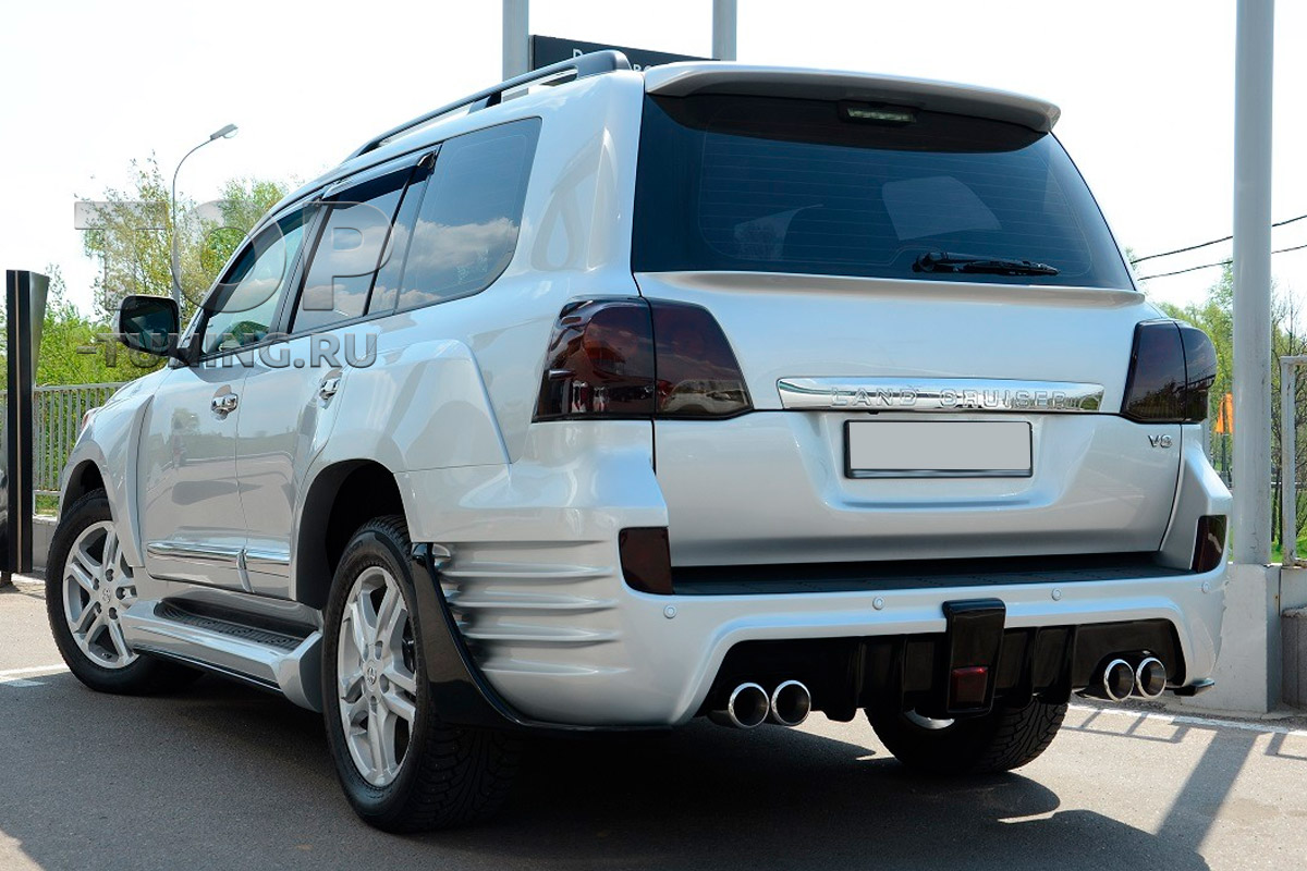 10532 Накладка на багажник со спойлером INVADER для Toyota Land Cruiser 200