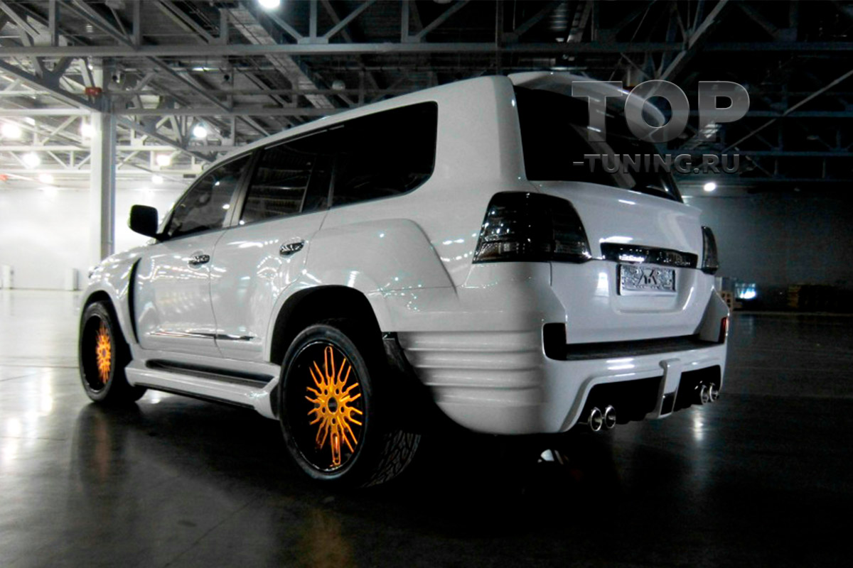 ТЮНИНГ ТОЙОТА ЛЕНД КРУЗЕР 200 (2007 - 2015) НАКЛАДКА СО СПОЙЛЕРОМ - ОБВЕС INVADER