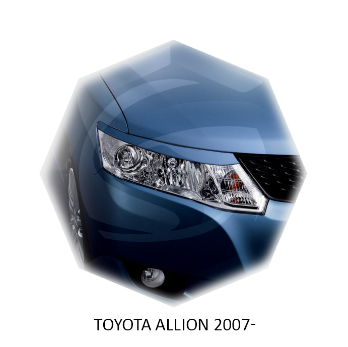 10613 Реснички X-Force для Toyota Allion T260 ТЮНИНГ ТОЙОТА АЛИОН Т260 (2007 - 2010) НАКЛАДКИ X-FORCE НА ФАРЫ