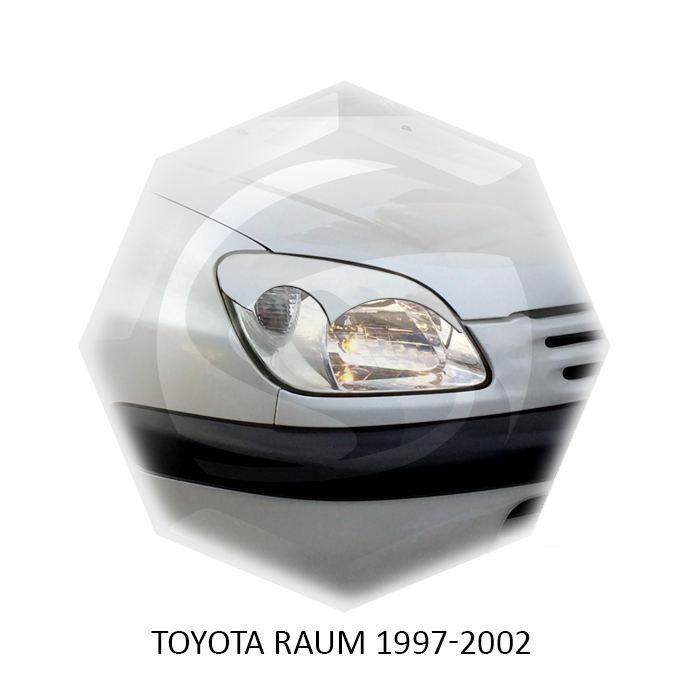 10671 Реснички GT для Toyota Raum ТЮНИНГ ТОЙОТА РАУМ (1997 - 2002) НАКЛАДКИ GT НА ФАРЫ