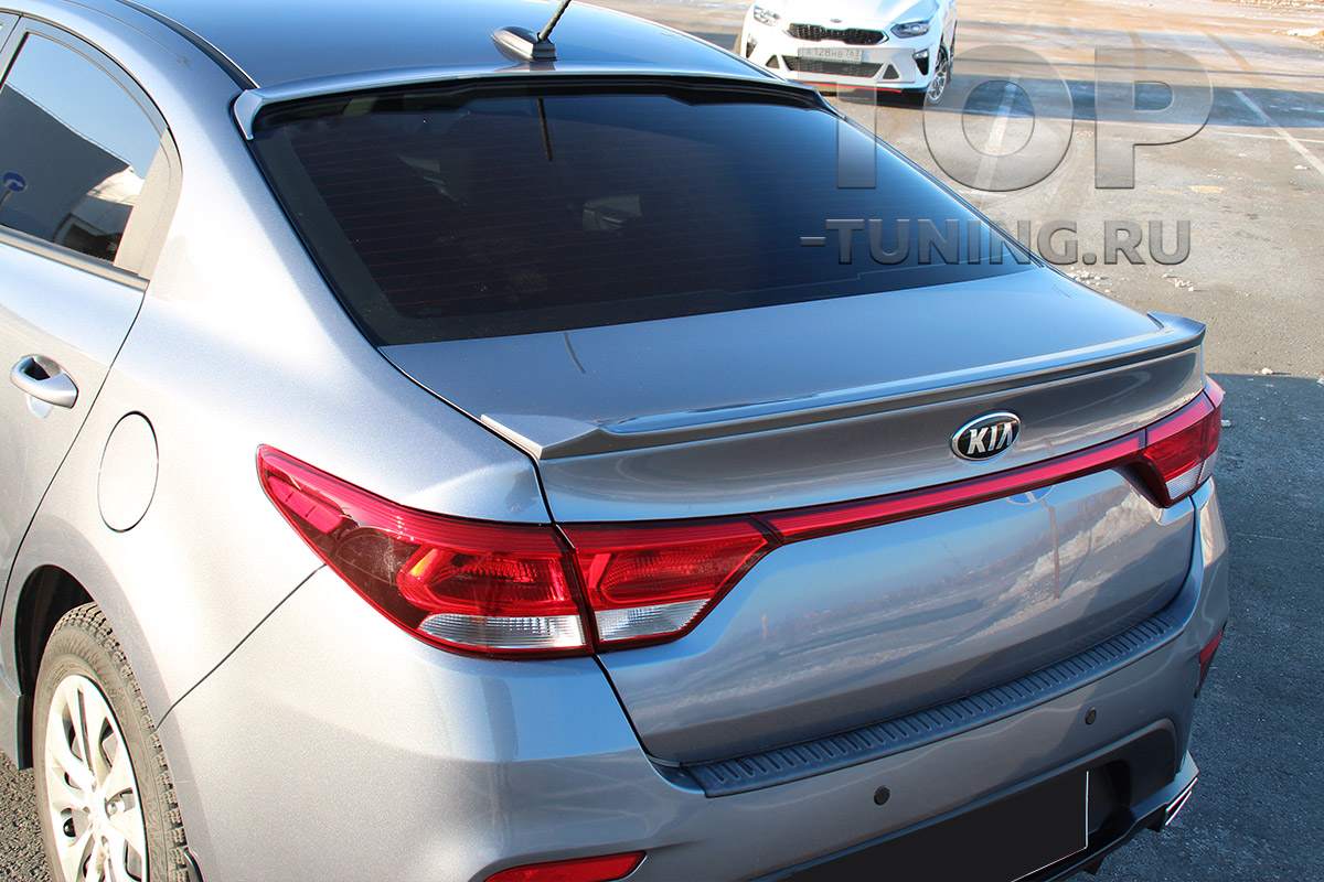 10713 Козырек Sport Line на заднее стекло Kia Rio 4 ТЮНИНГ КИА РИО 4 (СЕДАН; 2016-2020) СПОЙЛЕР НА СТЕКЛО - ОБВЕС SPORT LINE