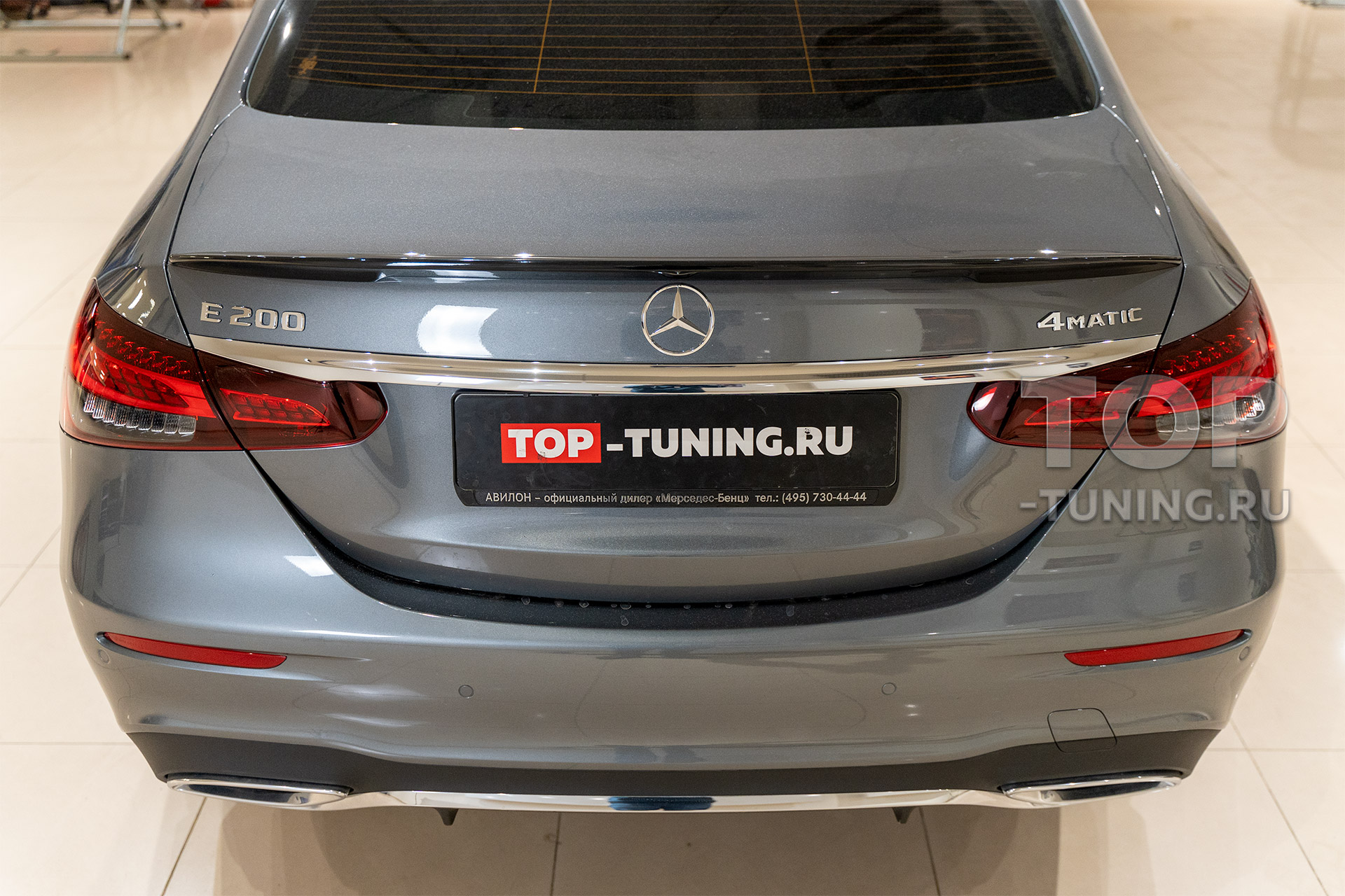 Тюнинг спойлер на крышку багажника для Мерседес Е класс 2020+ 