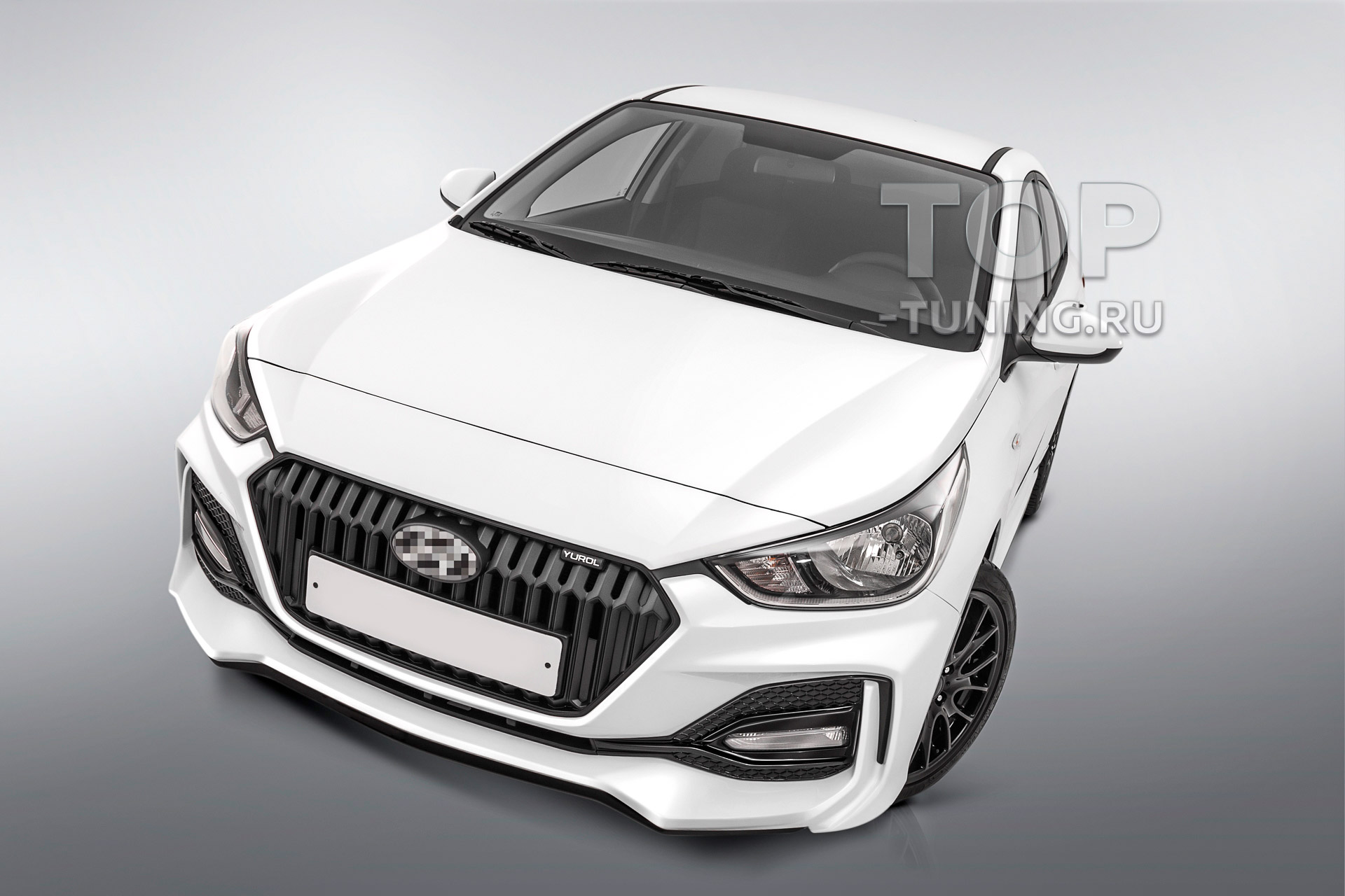 Передний бампер Stinger S для Hyundai Solaris 2