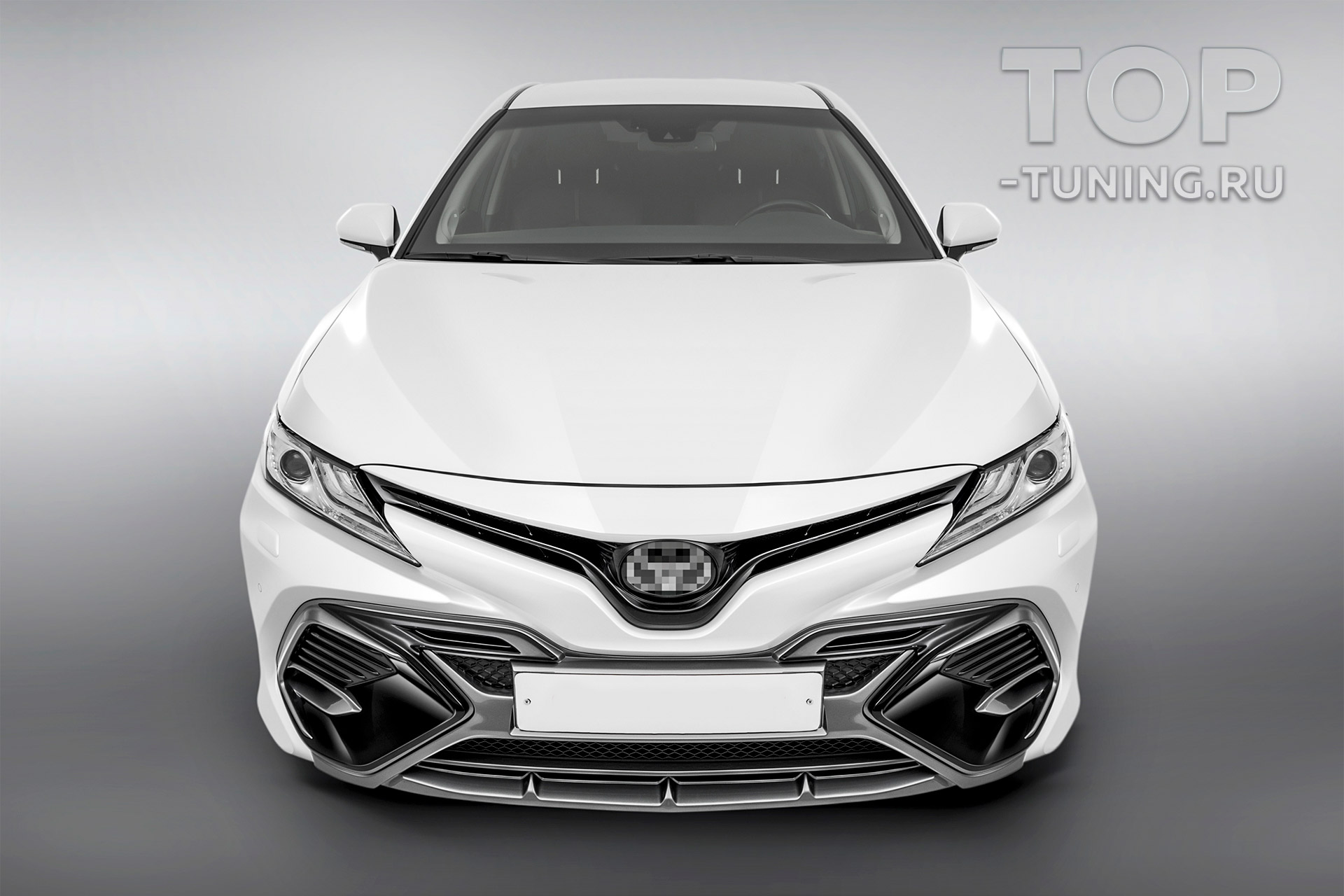 ТЮНИНГ ТОЙОТА КАМРИ XV70 (2018+) НАКЛАДКА GT НА ПЕРЕДНИЙ БАМПЕР