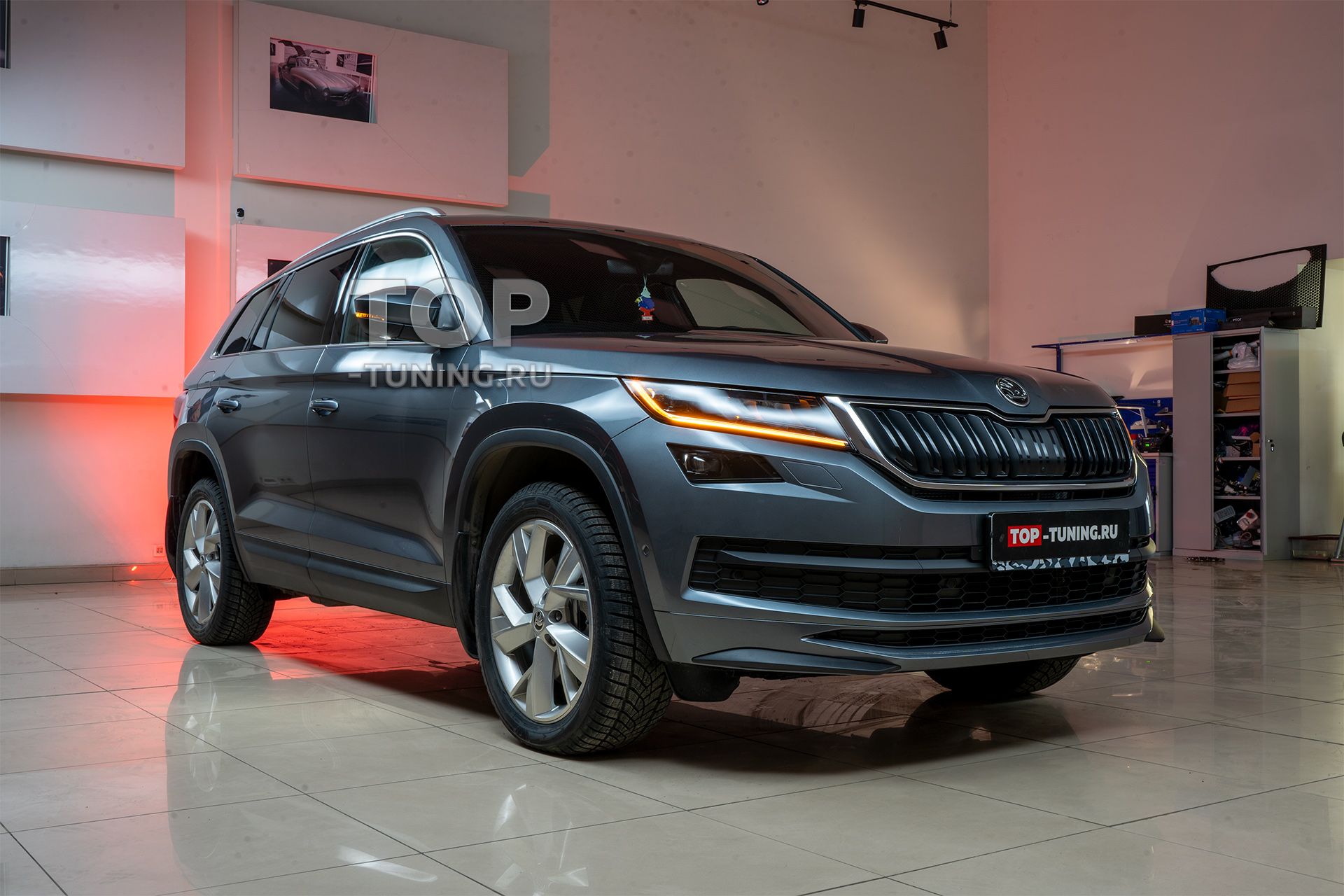 Юбка переднего бампера - Обвес РС - Тюнинг Шкода Кадьяк