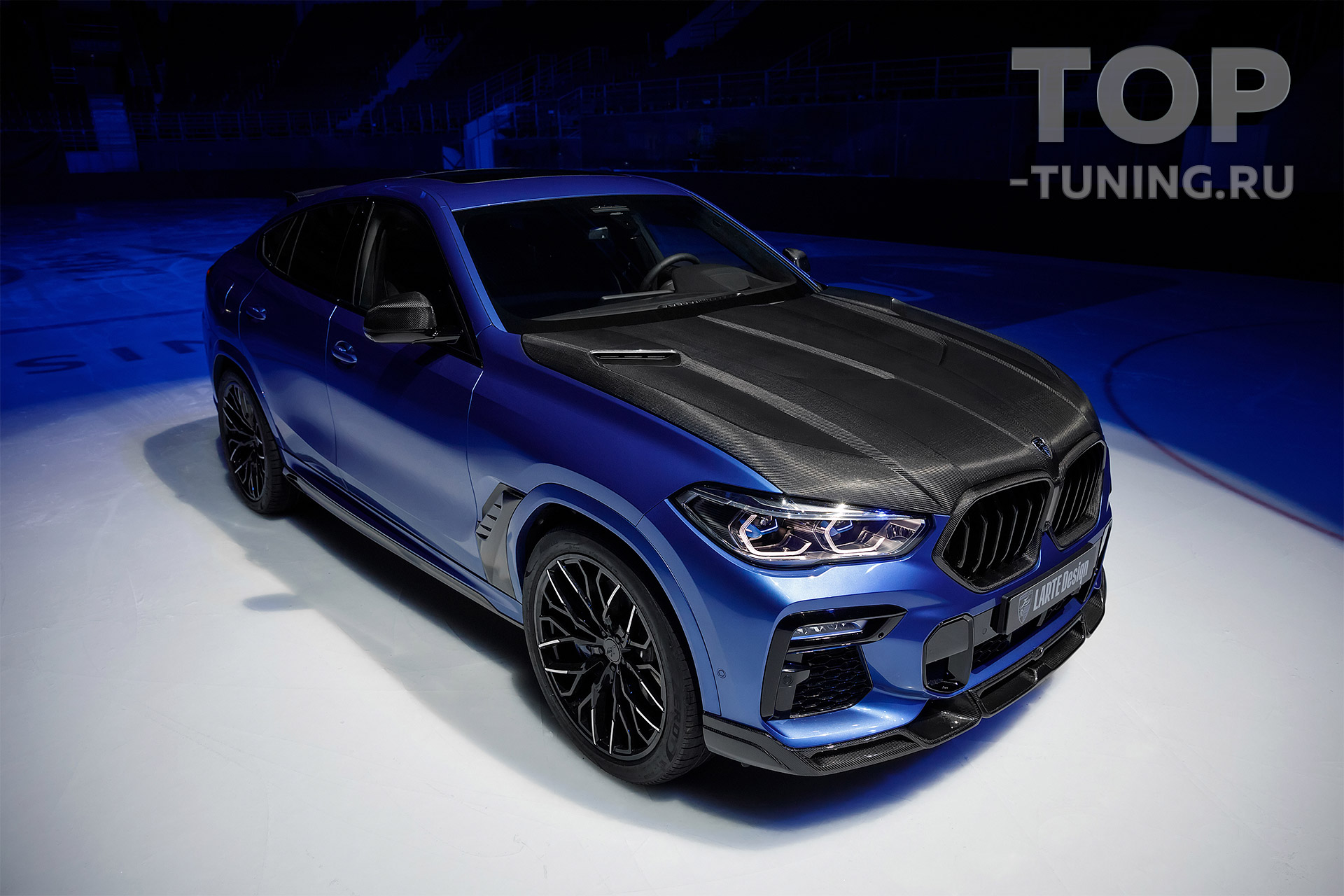 ТЮНИНГ БМВ Х6 (G06, 2019+) ЛЕВАЯ ЧАСТЬ СПЛИТТЕРА ОБВЕС LARTE PERFORMANCE