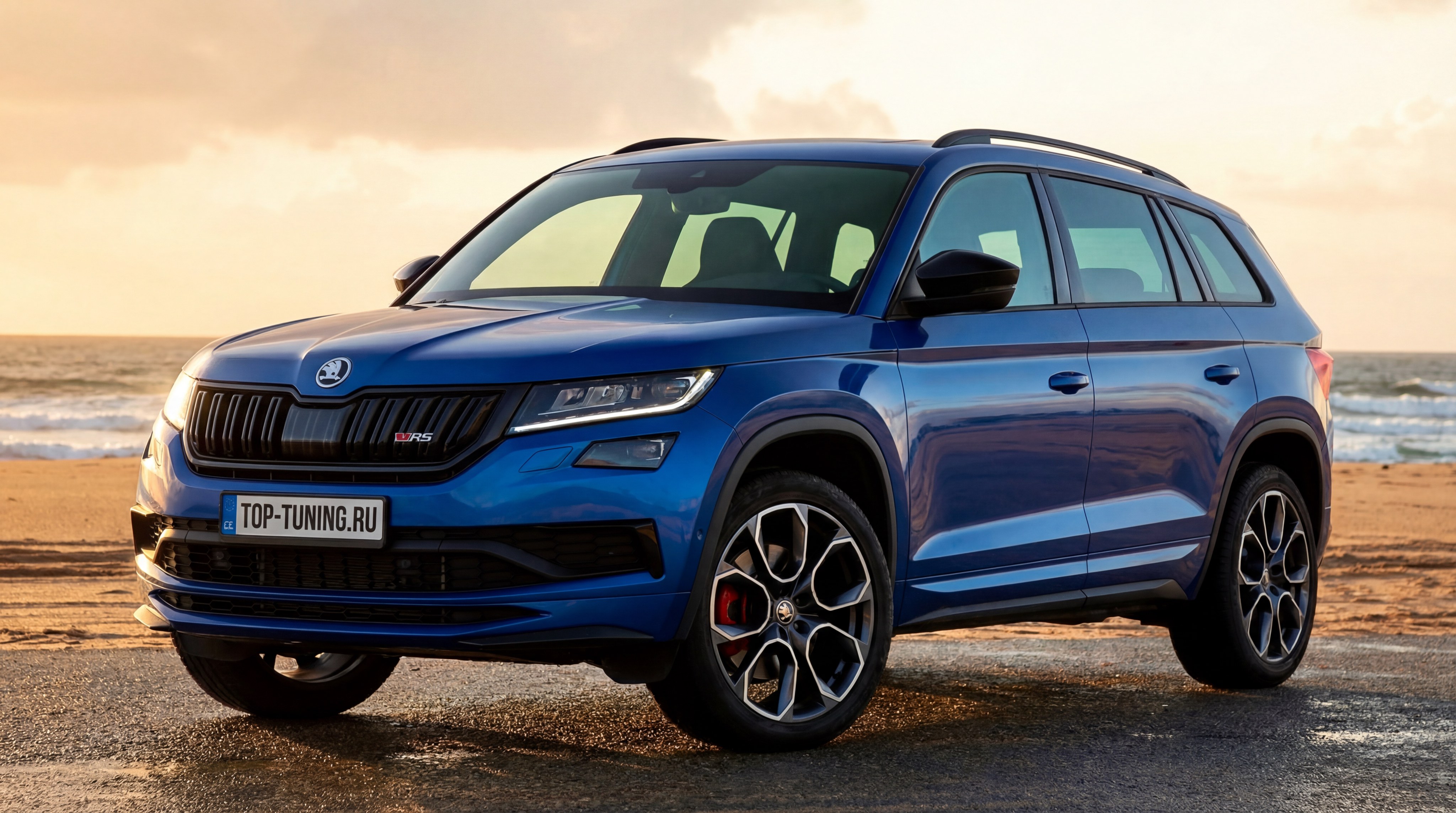 10881 Правая решетка переднего бампера RS для Skoda Kodiaq