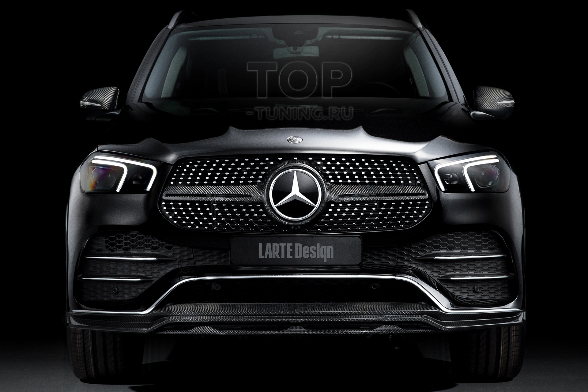ТЮНИНГ МЕРСЕДЕС ГЛЕ (V167; 2018+) НАКЛАДКА НА ПЕРЕДНИЙ БАМПЕР ОБВЕС LARTE DESIGN