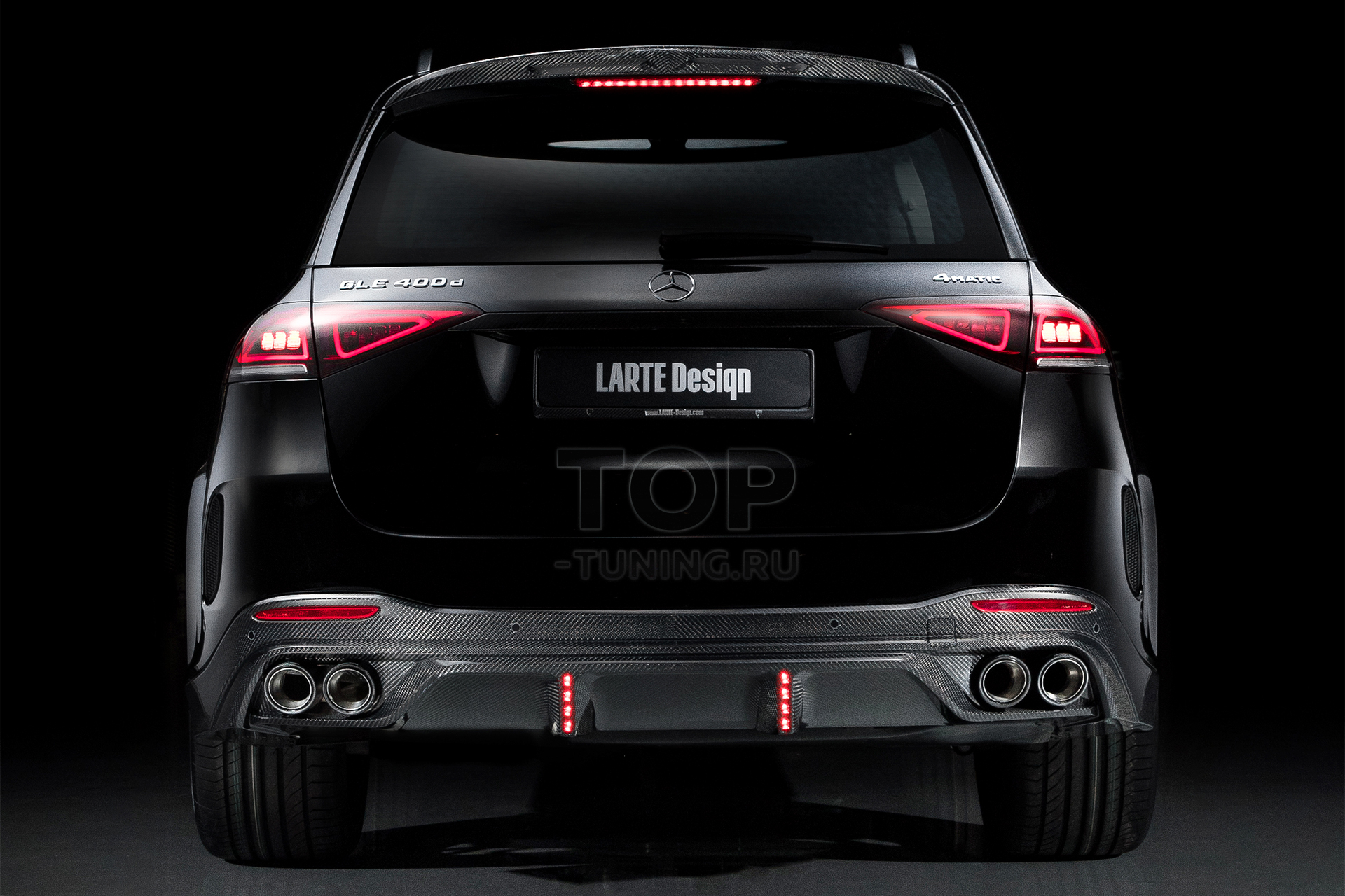 10893 Диффузор Larte Design для заднего бампера Mercedes GLE