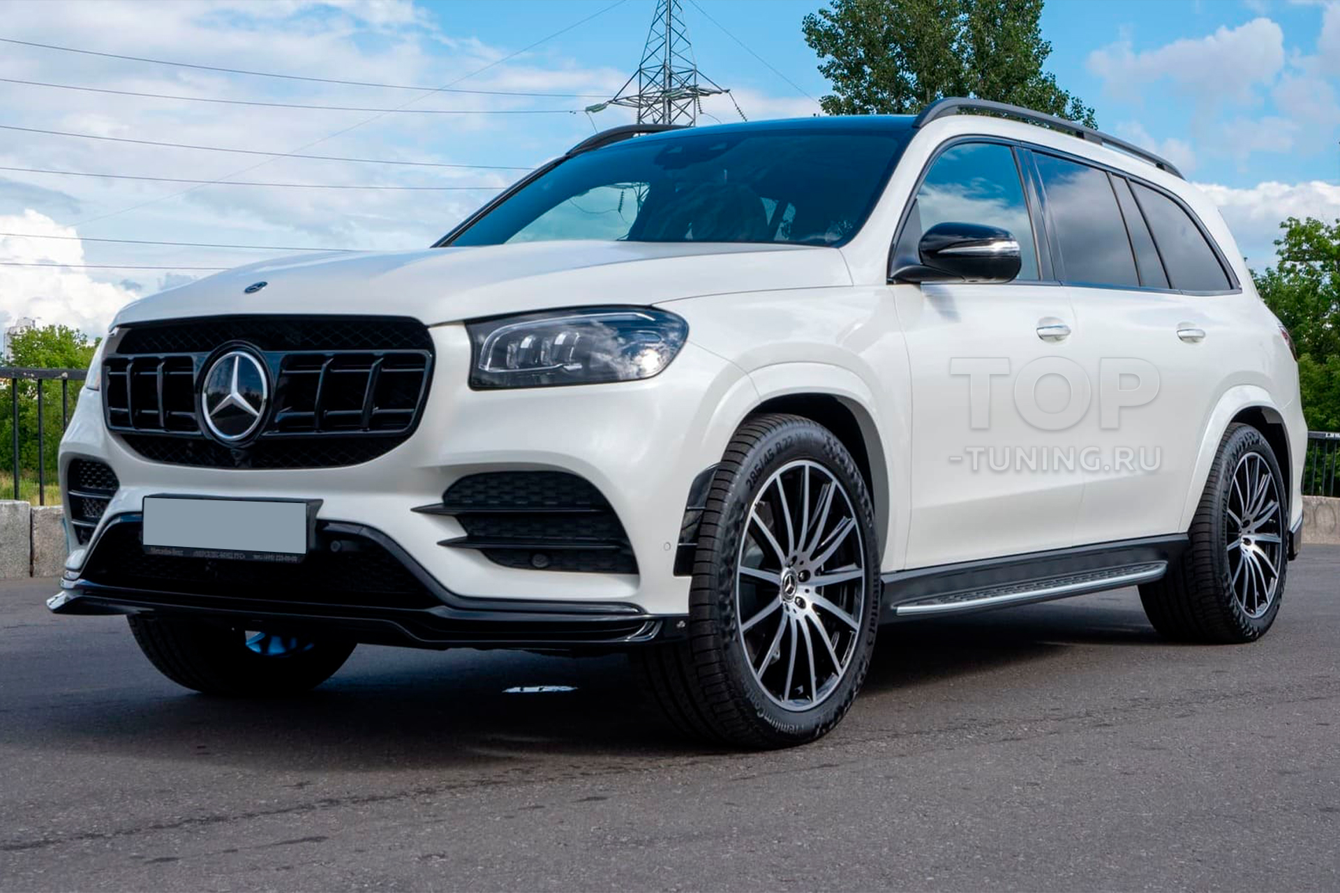 Купить оригинальное дооснащение из натурального карбона для Mercedes GLS X167 