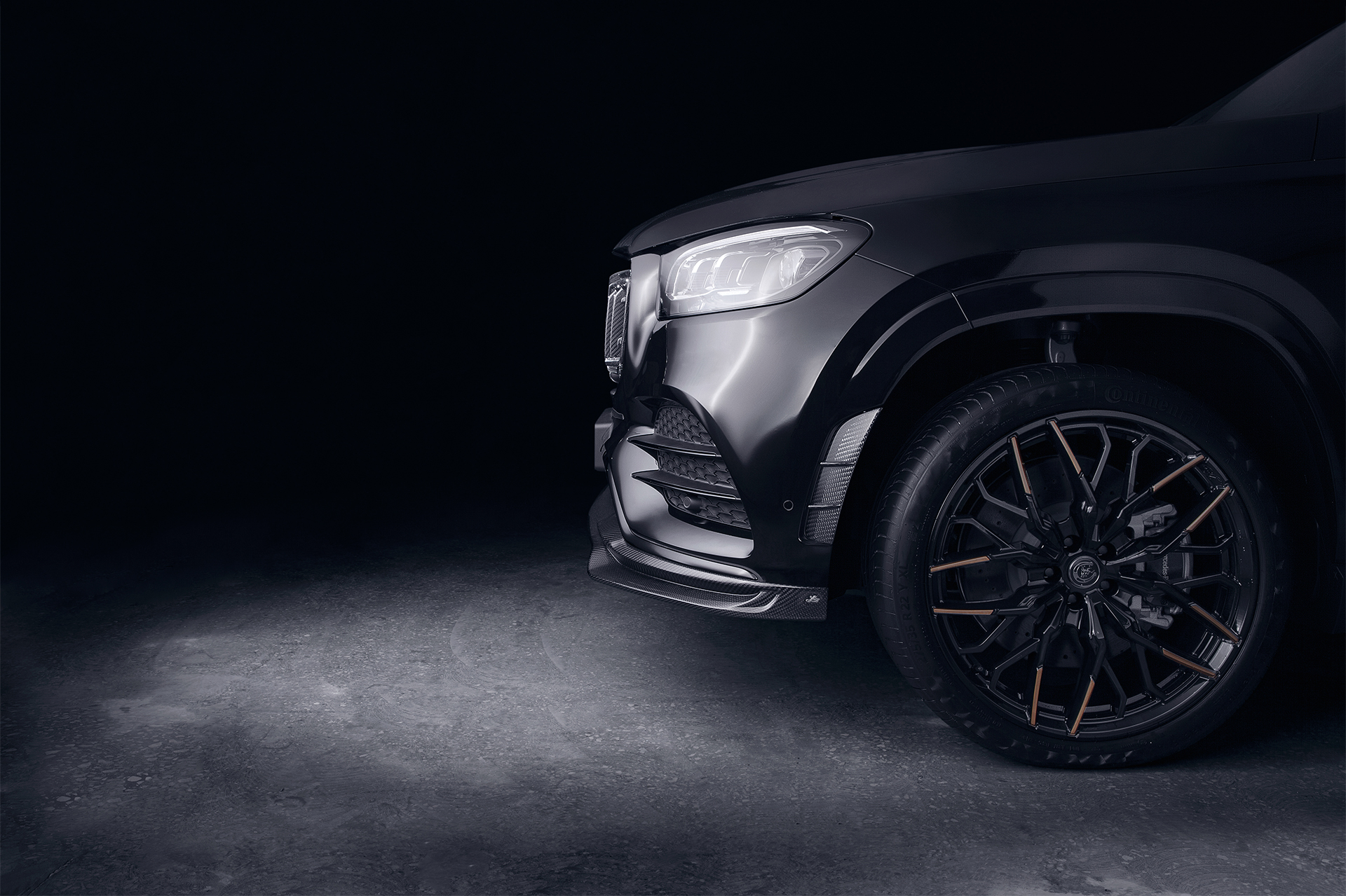 Купить оригинальное дооснащение из натурального карбона для Mercedes GLS X167 