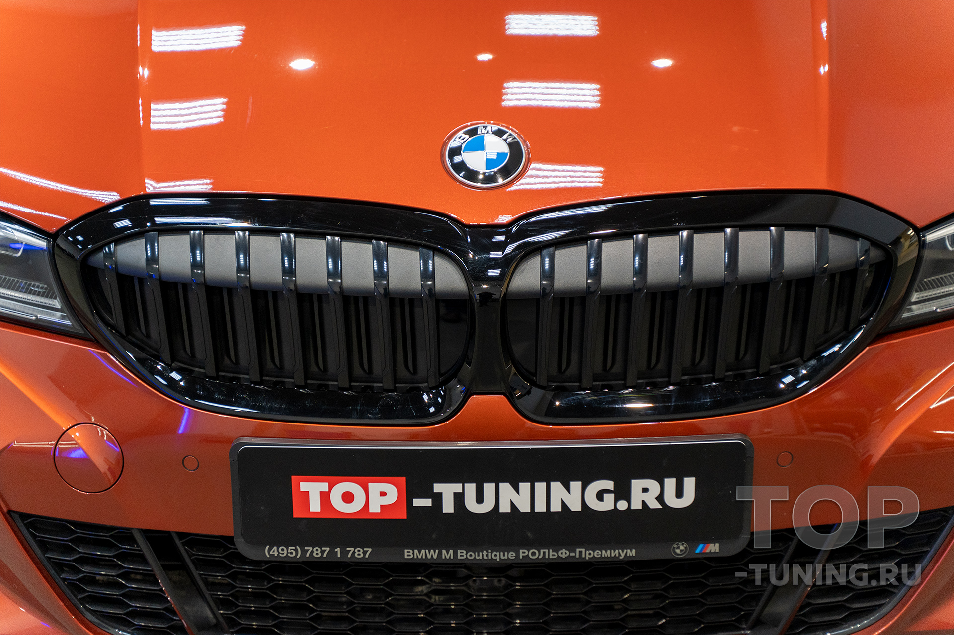 Решетка (ноздри) с подсветкой Iconic Glow для BMW 3 G20 (Оригинал) Установка в Топ Тюнинг Москва