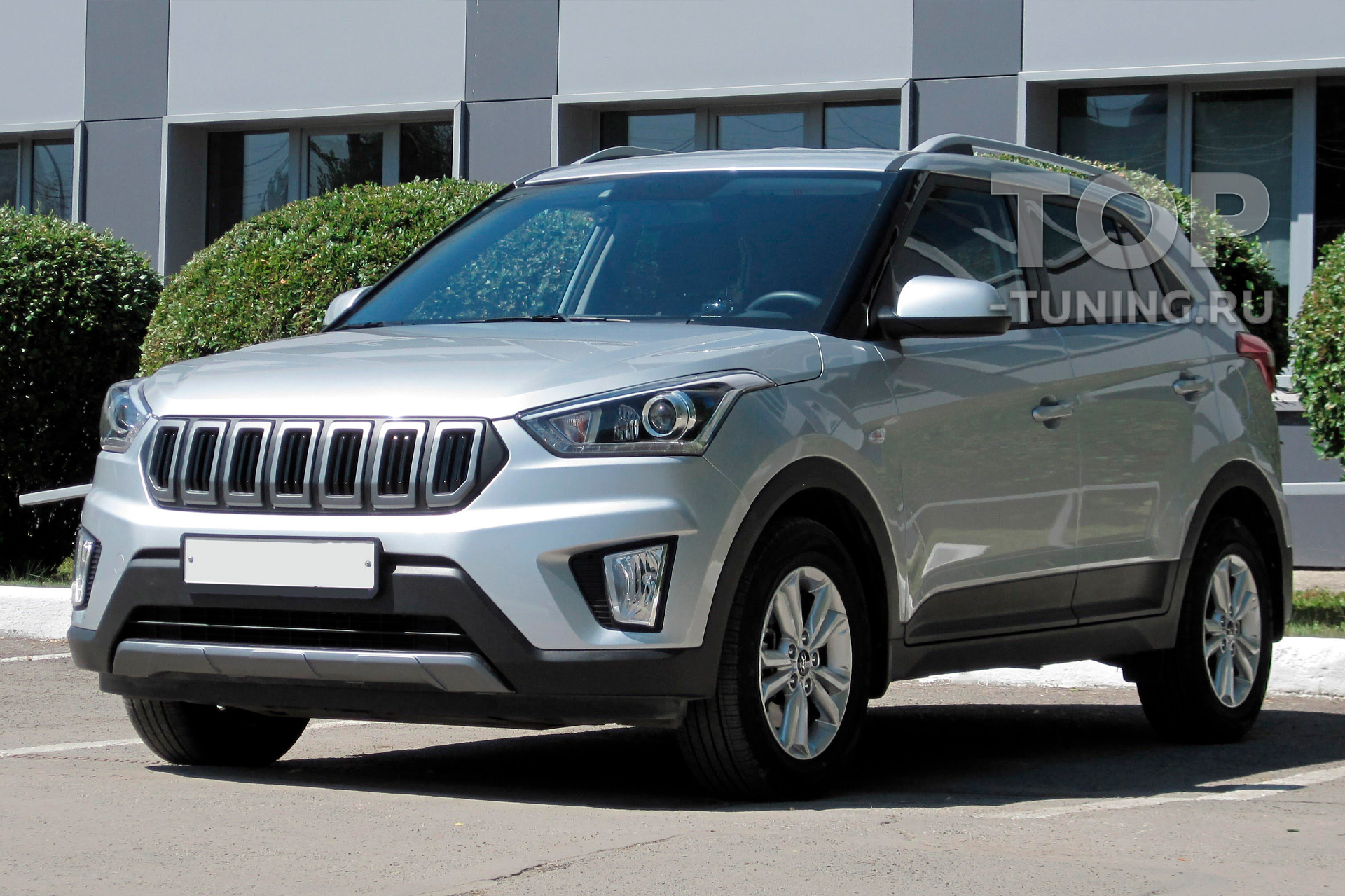 Решетка радиатора в стиле Джип Гранд Чероки для Хендай Крета купить