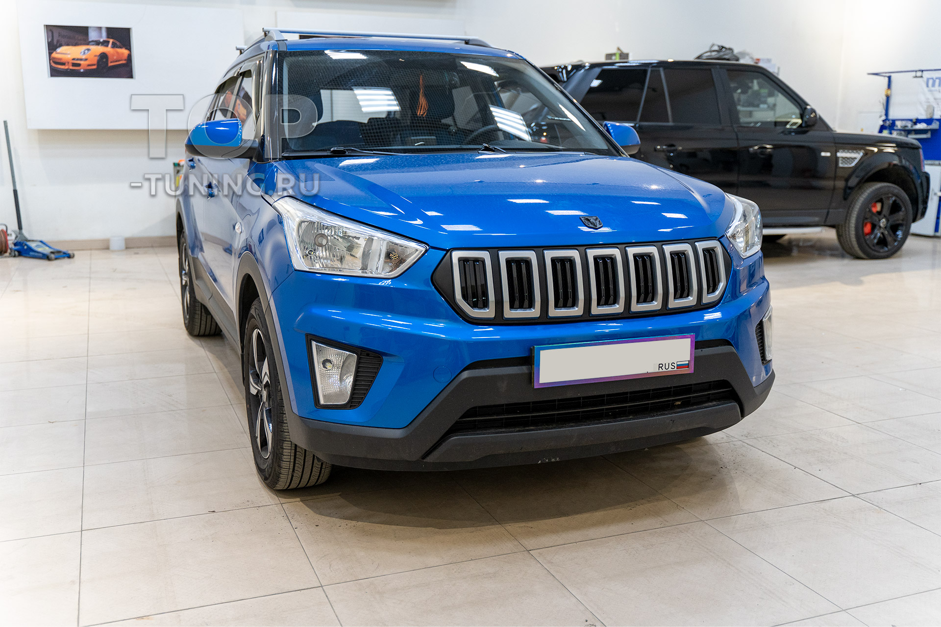 11014 Решетка радиатора Jeep Cherokee Style на Hyundai Creta