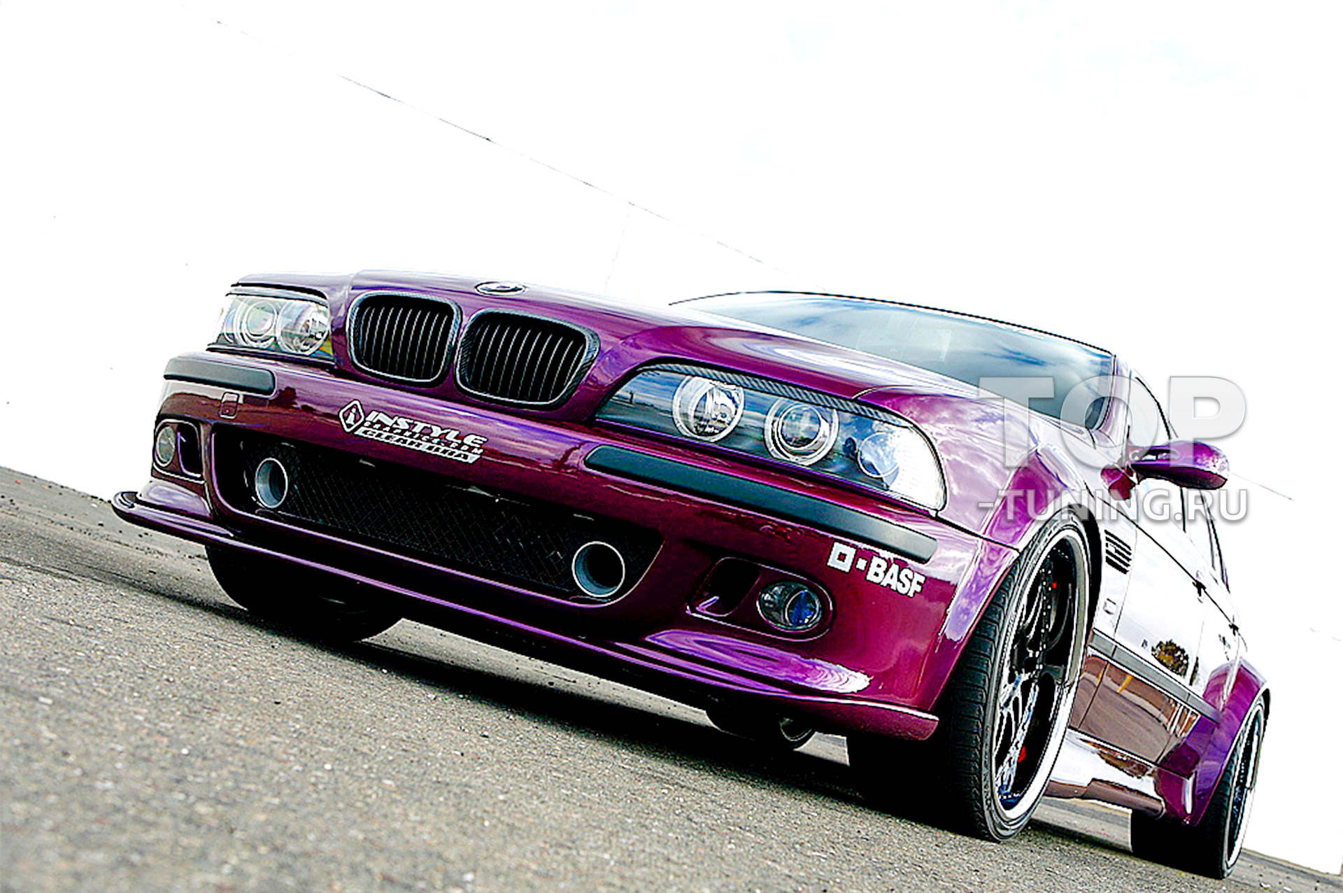 Тюнинг БМВ 5 Е39 - губа на передний бампер М-Спорт 