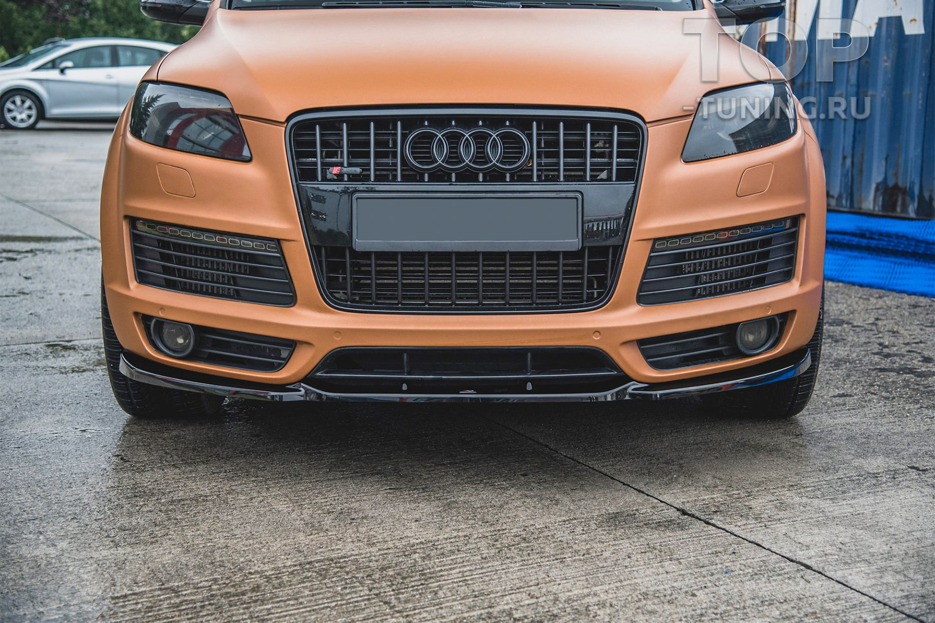 Накладка под бампер - Тюнинг Ауди Ку7 С-Лайн (2005-2009)