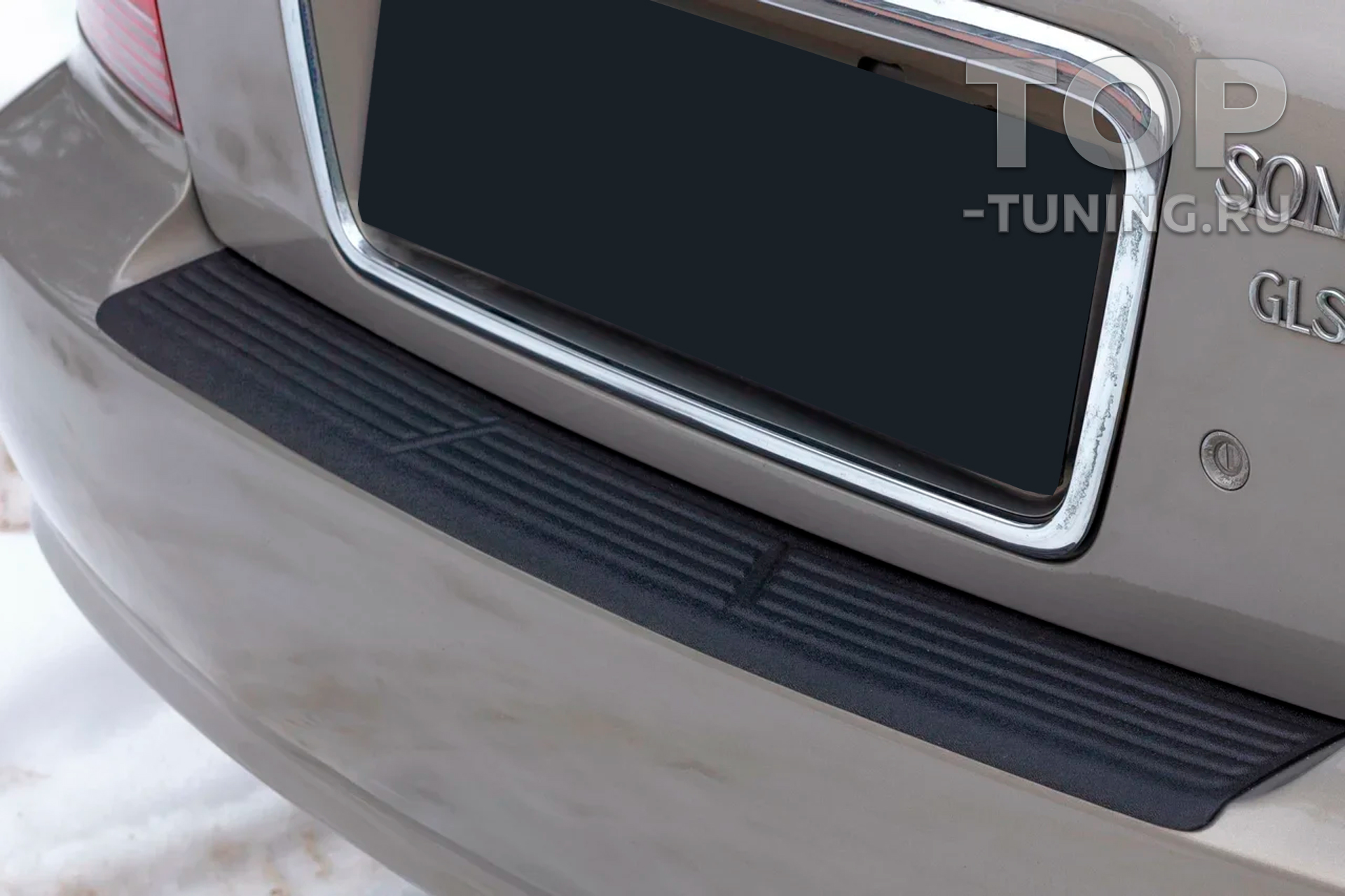 11471 Защитная накладка Bastion на задний бампер для Hyundai Sonata IV (EF)