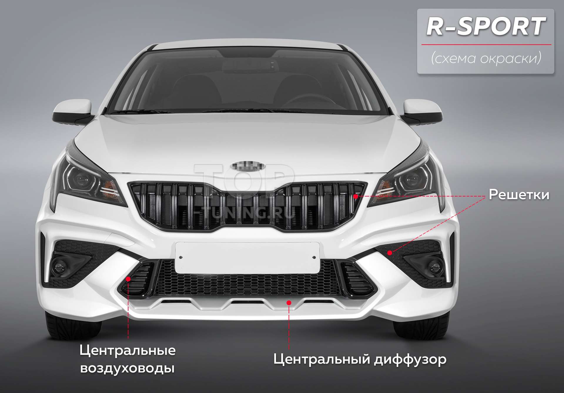 11807 Обвес R-Sport New для Kia Rio 4