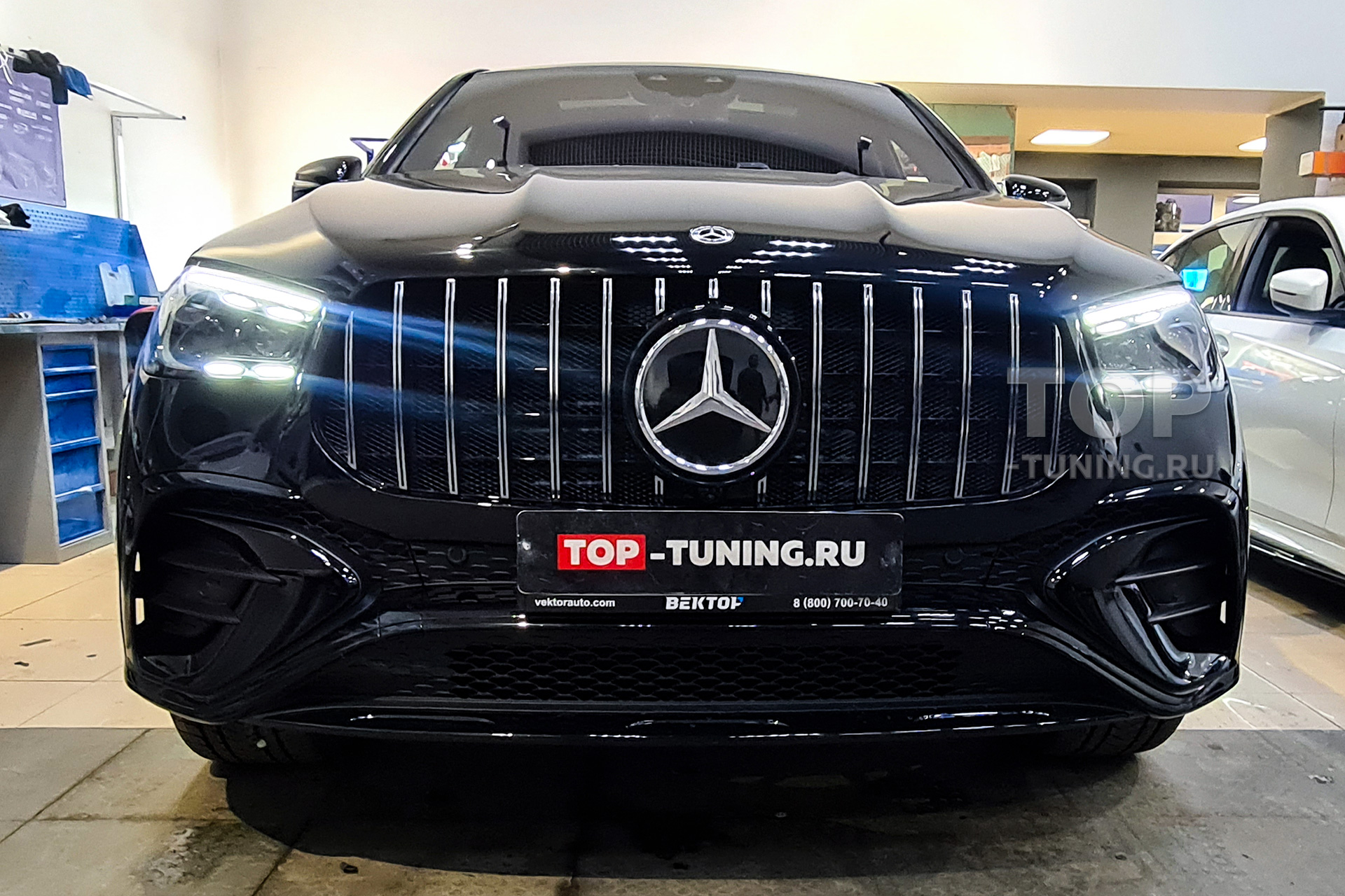Установка решетки GT Line для Mercedes-Benz GLE выполнена в Топ Топ Тюнинг