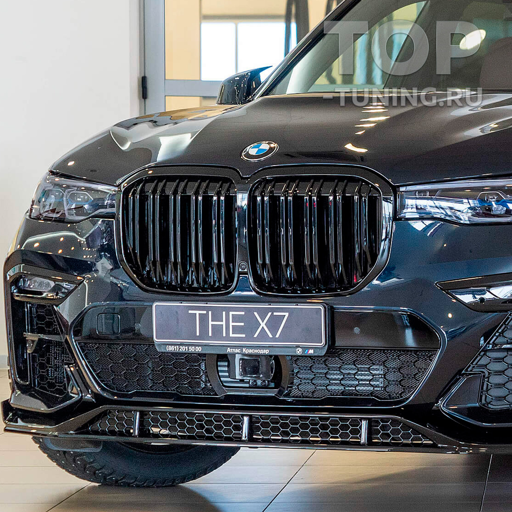 Черная решетка радиатора M Competition для BMW X7 G07