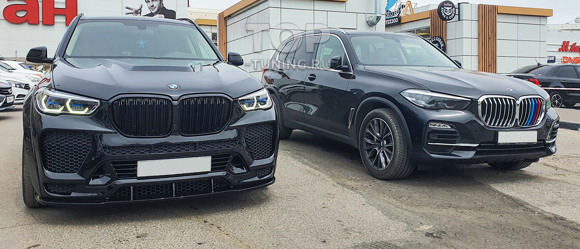 Сравнение обвеса Renegade со штатной версией BMW X5 G05 Оригинальный обвес для модернизации внешнего вида БМВ Х5 G05