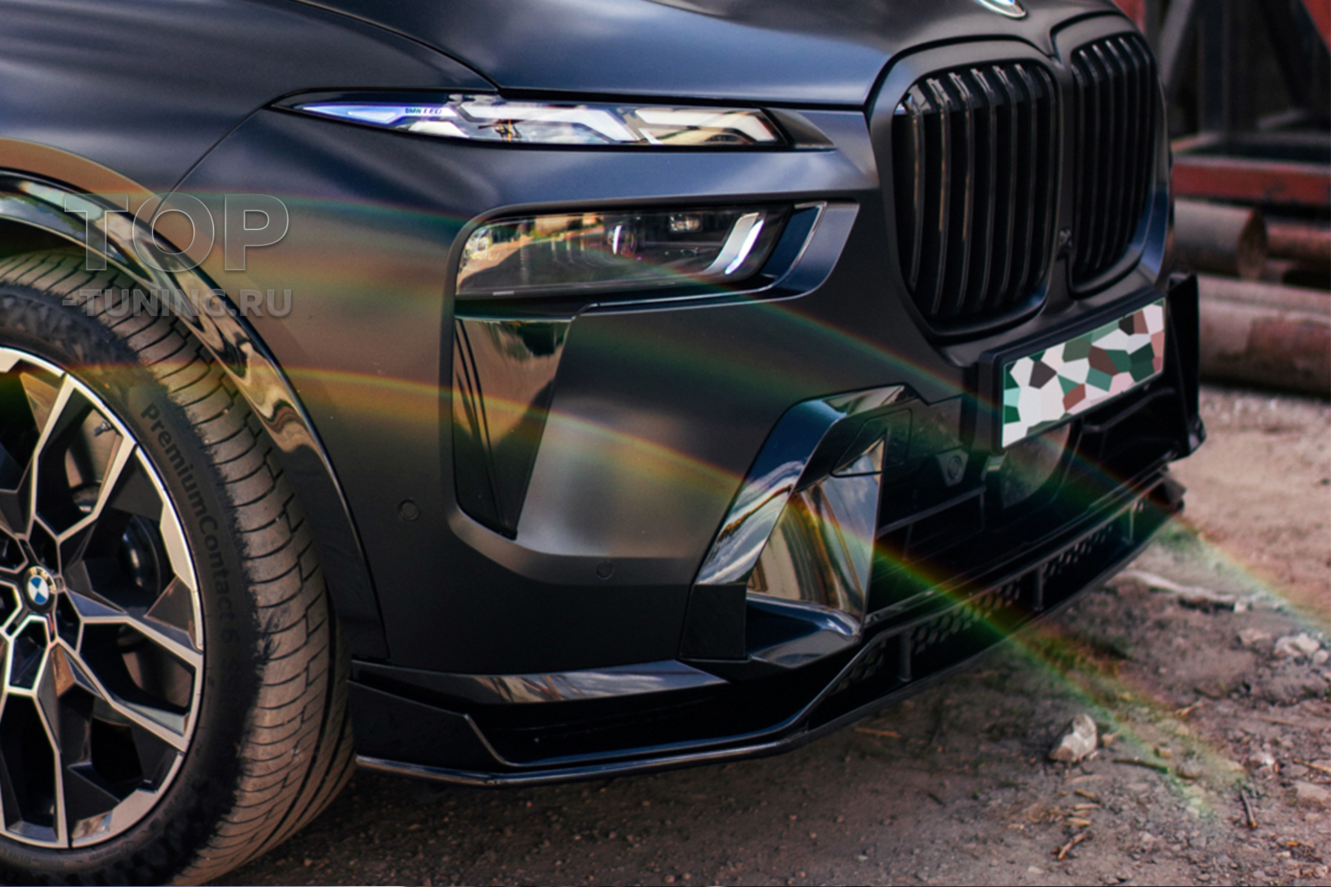 Губа для переднего бампера BMW X7 G07. Технические характеристики и фото